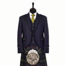 Argyll Kilt Jacket and Waistcoat- Elgin Blue Tweed