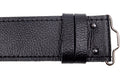 Grained Black Leather Kilt Belt