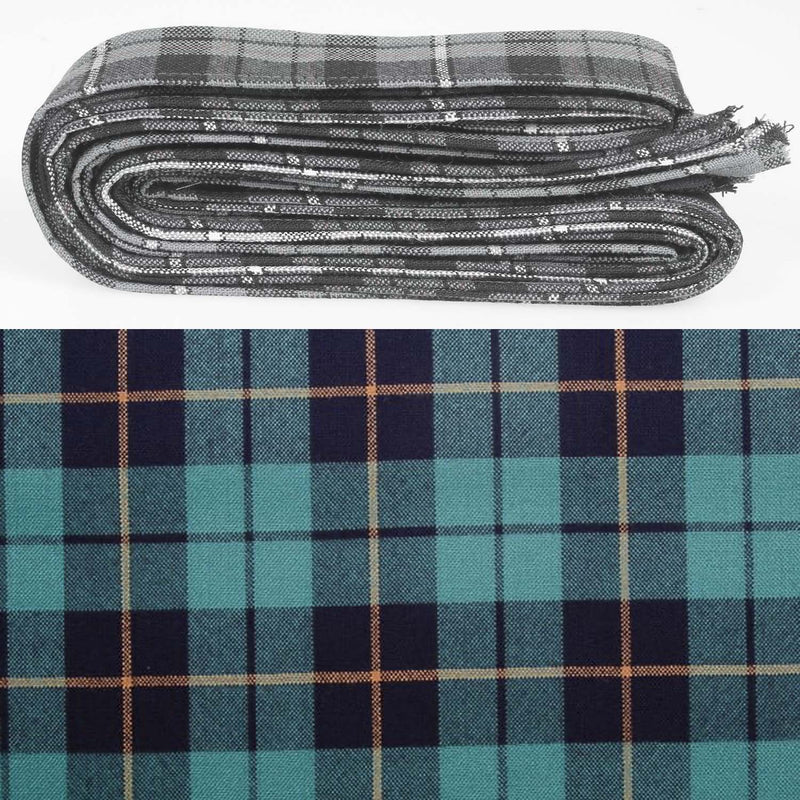 Wool Strip Ribbon in Wallace Hunting Ancient Tartan - 5 Strips, Choose Your Width