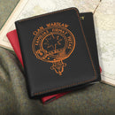 Wardlaw Clan Crest Leather Passport Cover