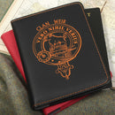 Weir Clan Crest Leather Passport Cover