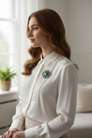 Heathergems Multi Thistle Brooch