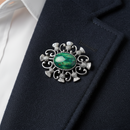 Heathergems Multi Thistle Brooch