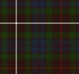 Wool Tartan Tie with Clan Crest Clip