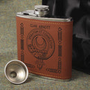 Arnott Clan Crest PU Leather Covered Hip Flask