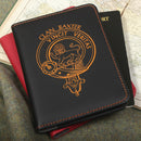Baxter Clan Crest Leather Passport Cover