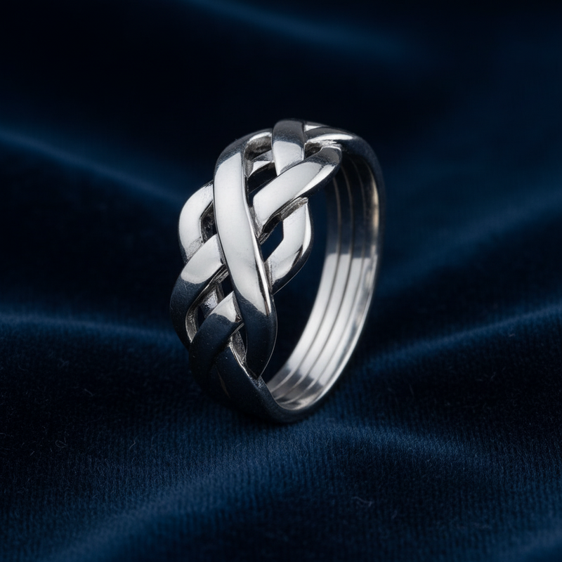 指輪・リング nanagu four hoops ring silver925 Celtic Knotwork Silver Ring