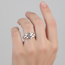 Celtic Knotwork Silver Puzzle Ring