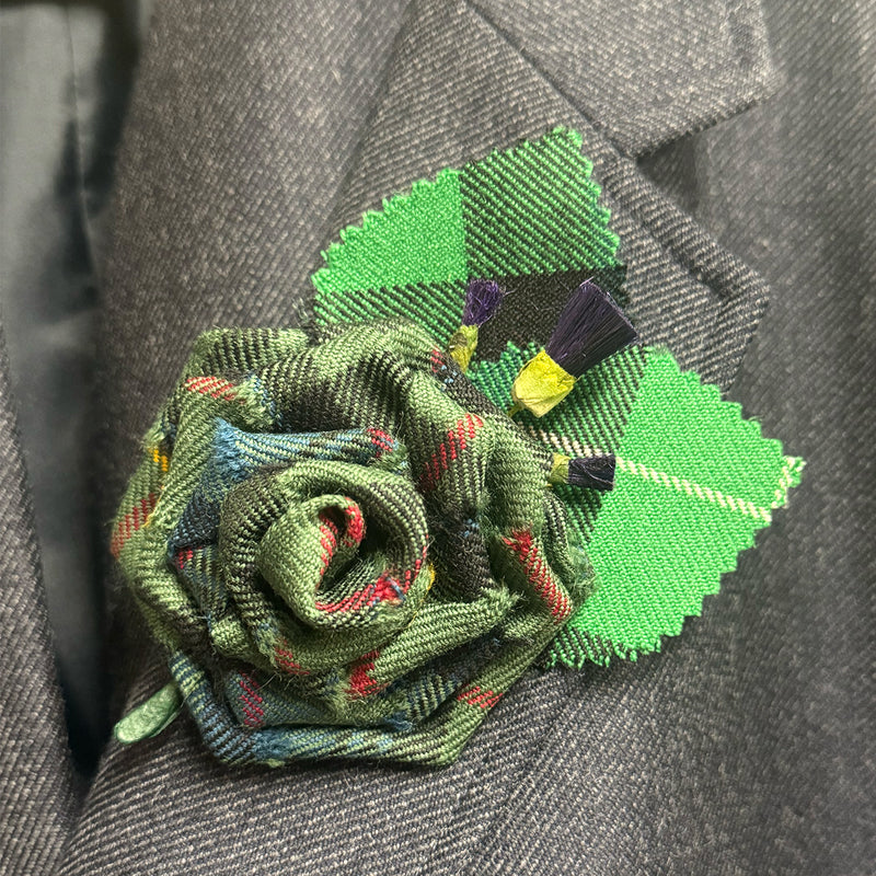 Tartan Rose Corsage - in any tartan