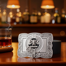 Clan Crest Belt Buckle - Celtic Border