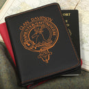 Davidson Clan Crest Leather Passport Cover