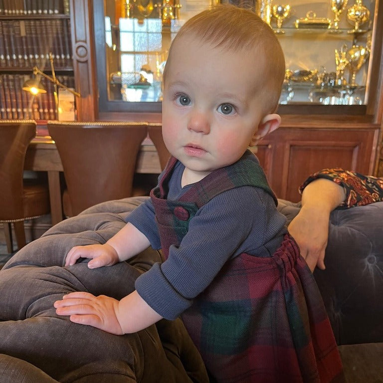 Tartan Dungarees up to Age 4