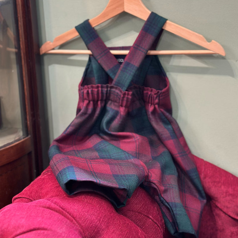 Tartan Dungarees up to Age 4
