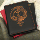 Erskine Clan Crest Leather Passport Cover
