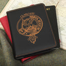 Hay Clan Crest Leather Passport Cover