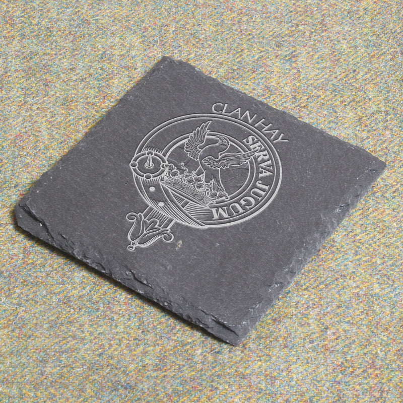 Hay Clan Crest Slate Coaster