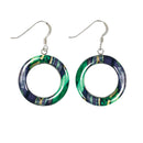 Stylish Heathergems Hoop Drop Earrings showcasing unique Scottish craftsmanship with a diameter of 25mm.