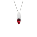 Heathergems Lochan Satin Pendant made of 925 sterling silver with unique gemstone design, handcrafted in Scotland, elegant and understated jewelry piece.