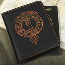 Henderson Clan Crest Leather Passport Cover