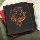 Hunter Clan Crest Leather Passport Cover