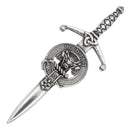 Clan Crest Pewter Kilt Pin with MacLeod Crest
