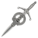 Clan Crest Pewter Kilt Pin with Kirkpatrick Crest
