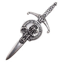 Clan Crest Pewter Kilt Pin with Trotter Crest