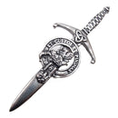 Clan Crest Pewter Kilt Pin with Marjoribanks Crest