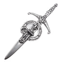 Clan Crest Pewter Kilt Pin with MacDowall Crest