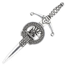 Clan Crest Pewter Kilt Pin with Irving of Bonshaw Crest