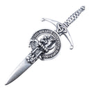 Clan Crest Pewter Kilt Pin with MacThomas Crest