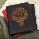 Logan Clan Crest Leather Passport Cover