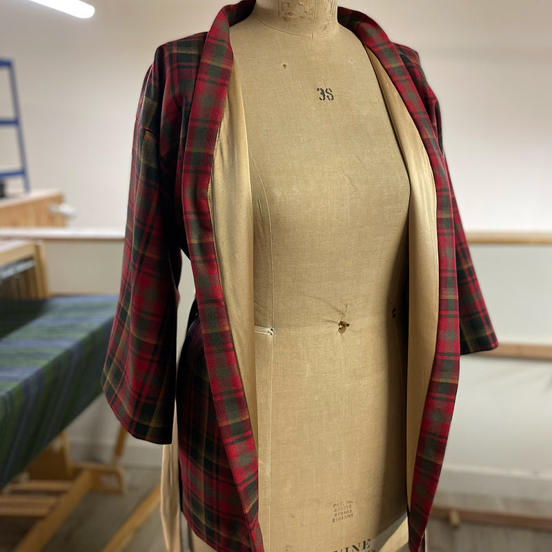 Silk Lined Loretto Jacket - Custom made in your choice of Tartan