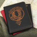 MacArthur Clan Crest Leather Passport Cover