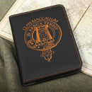 MacCallum Clan Crest Leather Passport Cover