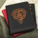 MacDonald of Clanranald Clan Crest Leather Passport Cover