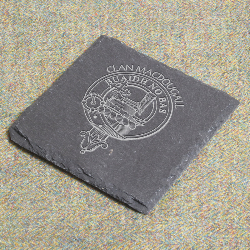 MacDougall Clan Crest Slate Coaster