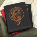 MacEwan Clan Crest Leather Passport Cover