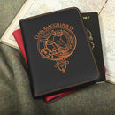 MacGillivray Clan Crest Leather Passport Cover