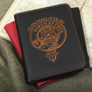 MacLachlan Clan Crest Leather Passport Cover