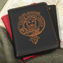 MacNab Clan Crest Leather Passport Cover