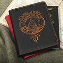 MacNeil of Barra Clan Crest Leather Passport Cover