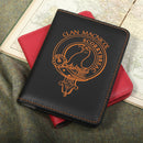 MacNicol Clan Crest Leather Passport Cover
