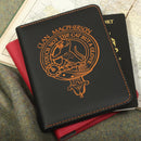 MacPherson Clan Crest Leather Passport Cover