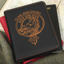 MacTavish Clan Crest Leather Passport Cover