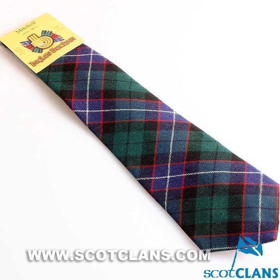 Pure Wool Tie in Galbraith Modern Tartan