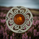Antique Culloden Plaid Brooch