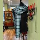 Extra Long Hebridean Scarf in classic tartans, warm wool design showcasing Scottish heritage.