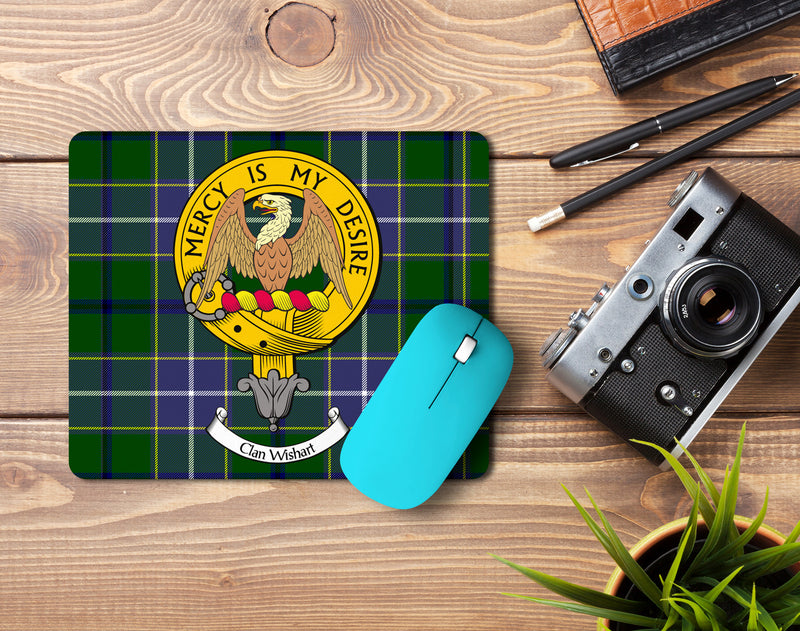Wishart Clan Crest Mouse Pad