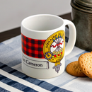 Clan Crest and Tartan Mug